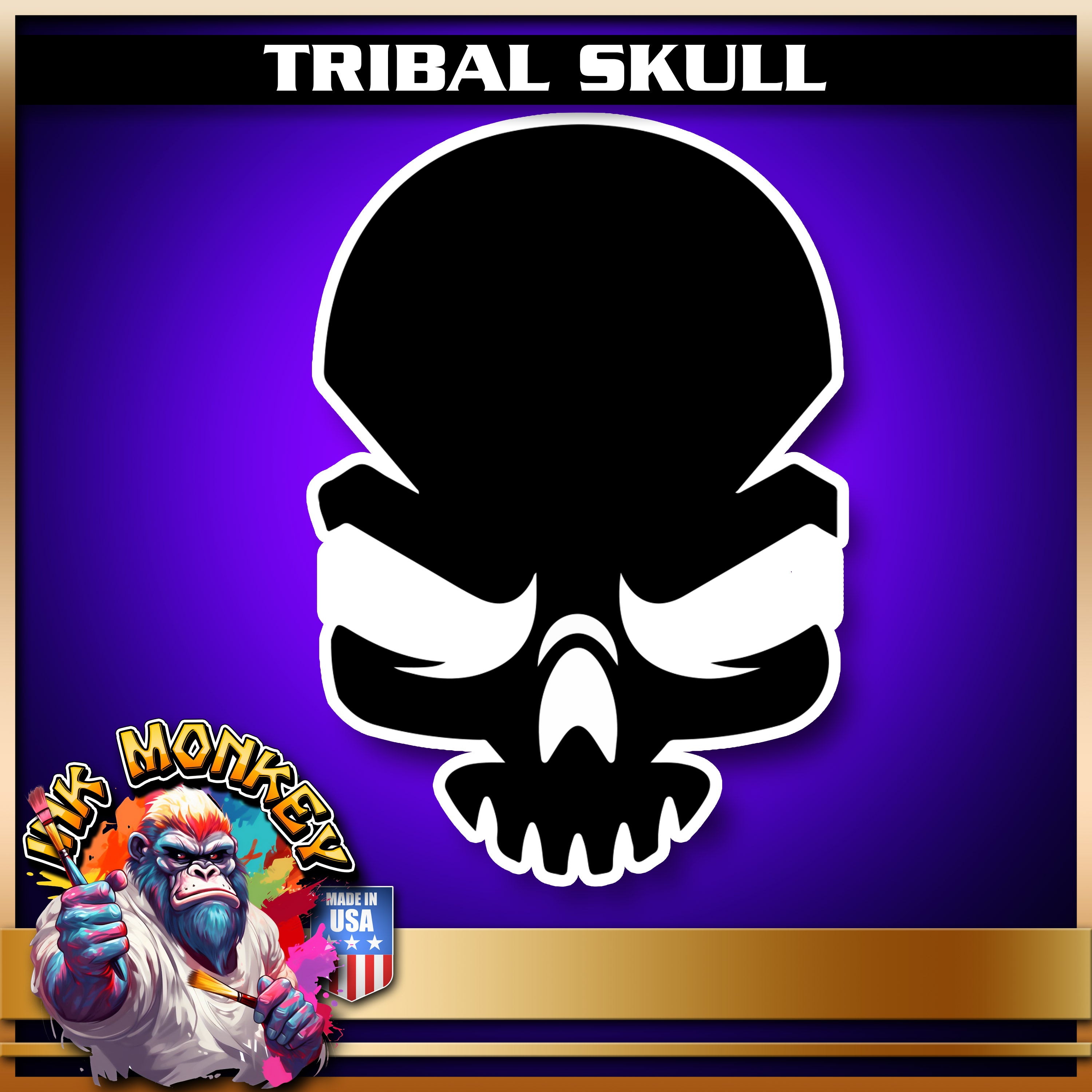 Tribal Skull - Decal